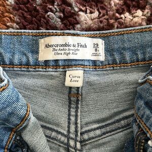 Abercrombie women’s Ankle straight ultra high rise jeans size 29 8 short 8s
